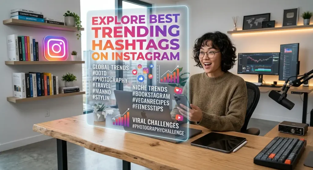 Instagram 3 Best Instagram Trending Hashtags generator banner